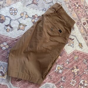 Abercrombie & Fitch Brown Flat Front Men Shorts
